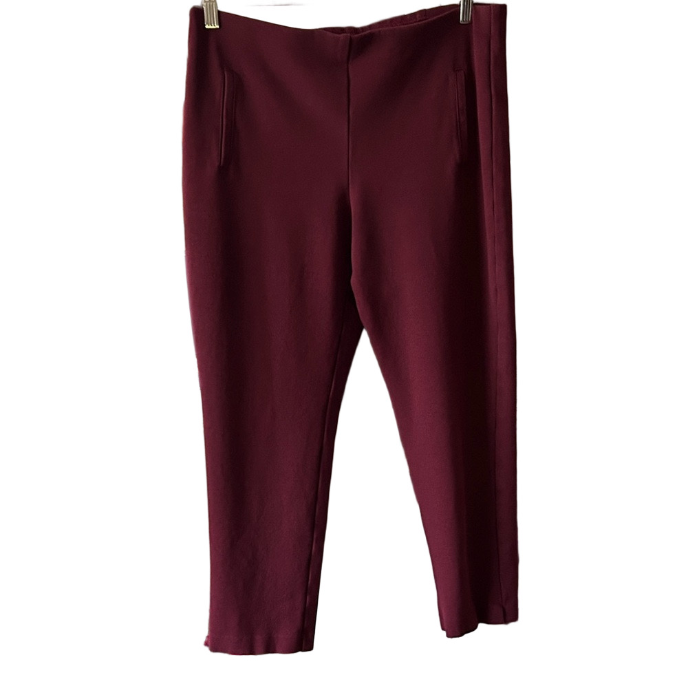 Chicos zenergy scuba ankle length pant in Merlot Chicos 2.5 Us L/ 14